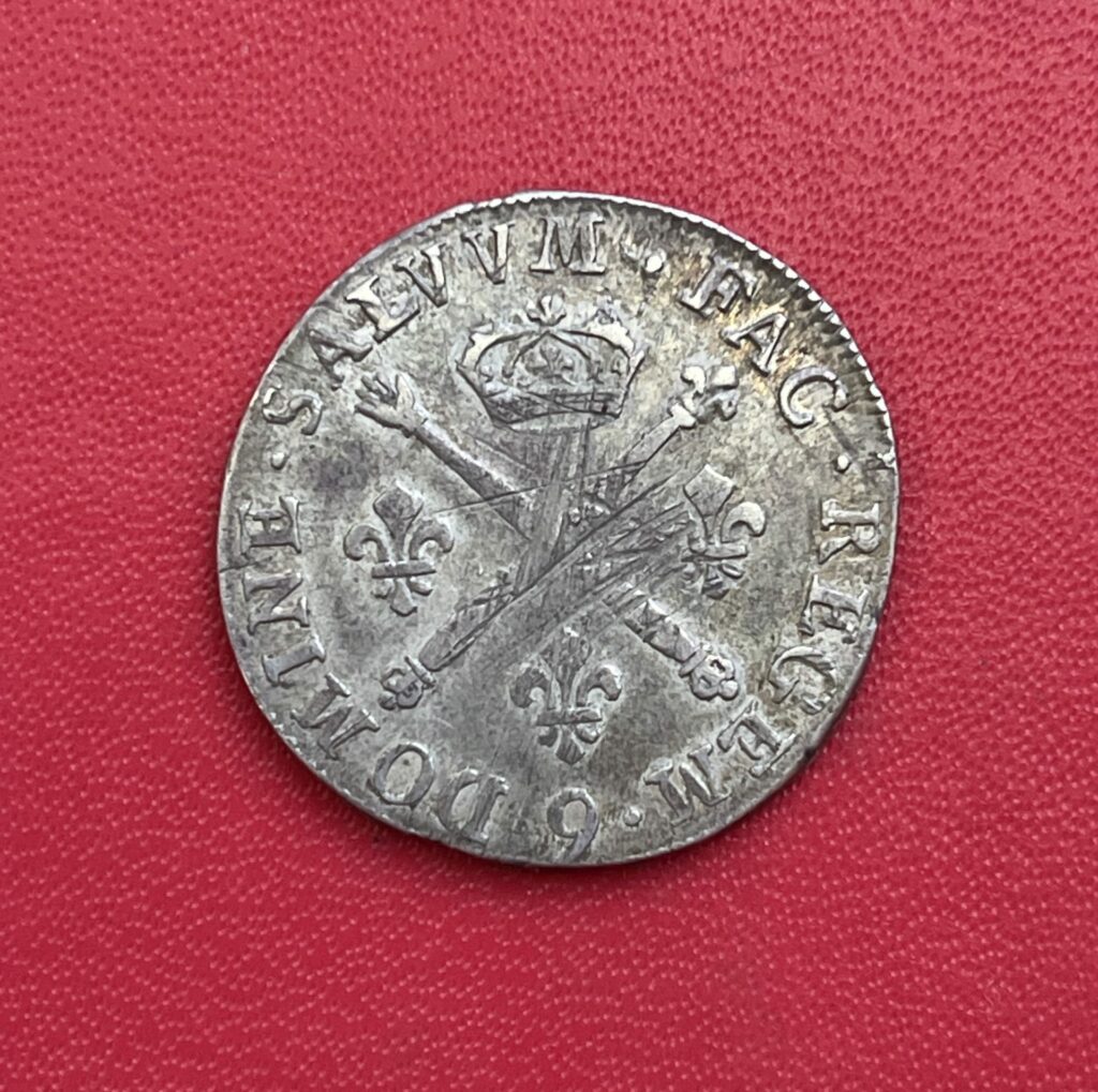 20 Sols aux Insignes 1707 9. Louis XIV