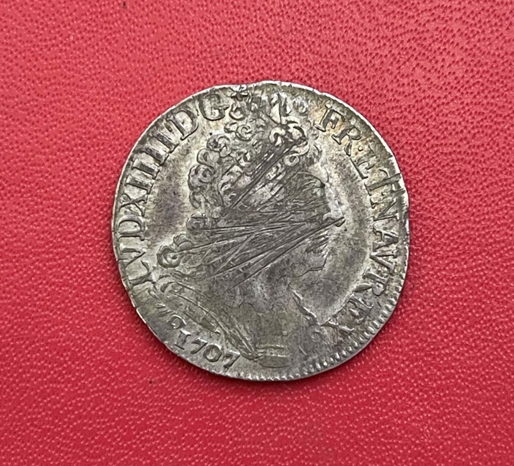 20 Sols aux Insignes 1707 9. Louis XIV