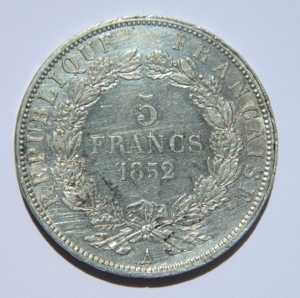 MM042 5 FRANCS LOUIS NAPOLEON BONAPARTE